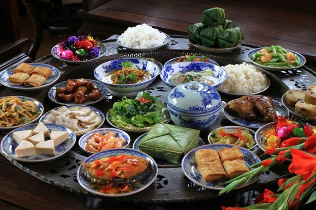 cách bày trí bữa ăn Việt Nam - Học Món Việt