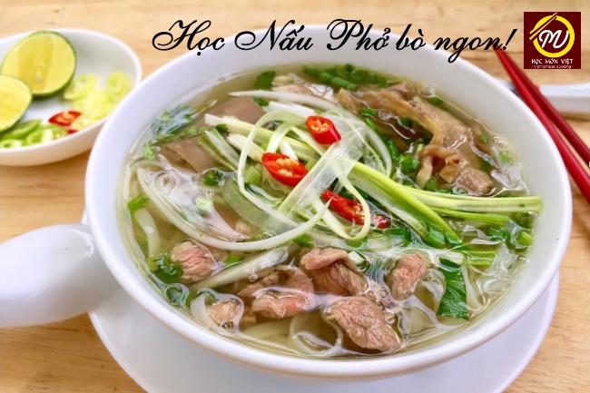 học nấu phở bò ngon - Học Món Việt